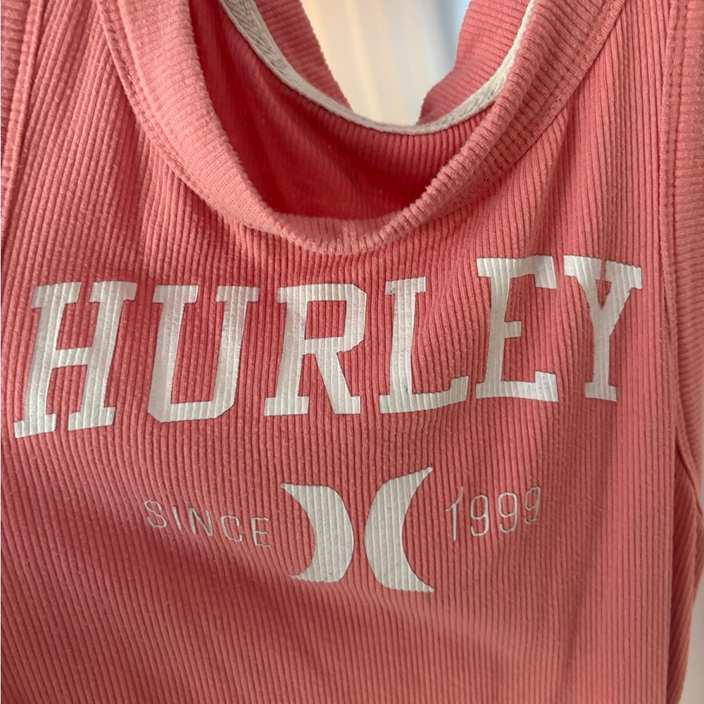 Hurley Coral Ribbed Tank Top